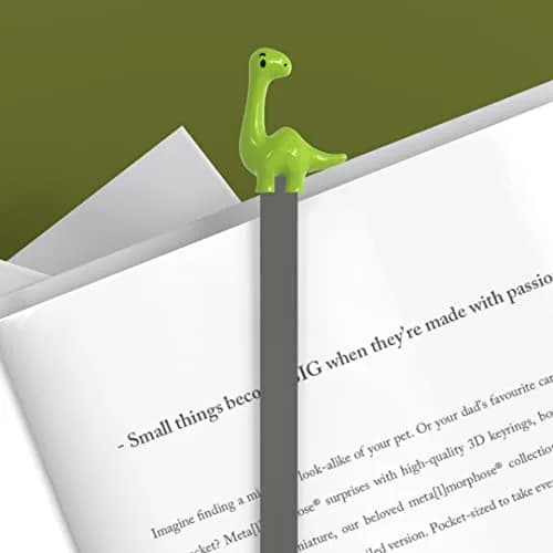 Metalmorphose Dino Bookmark Green | Durable Chrome Book Accessory (standart size) thumbnail 6