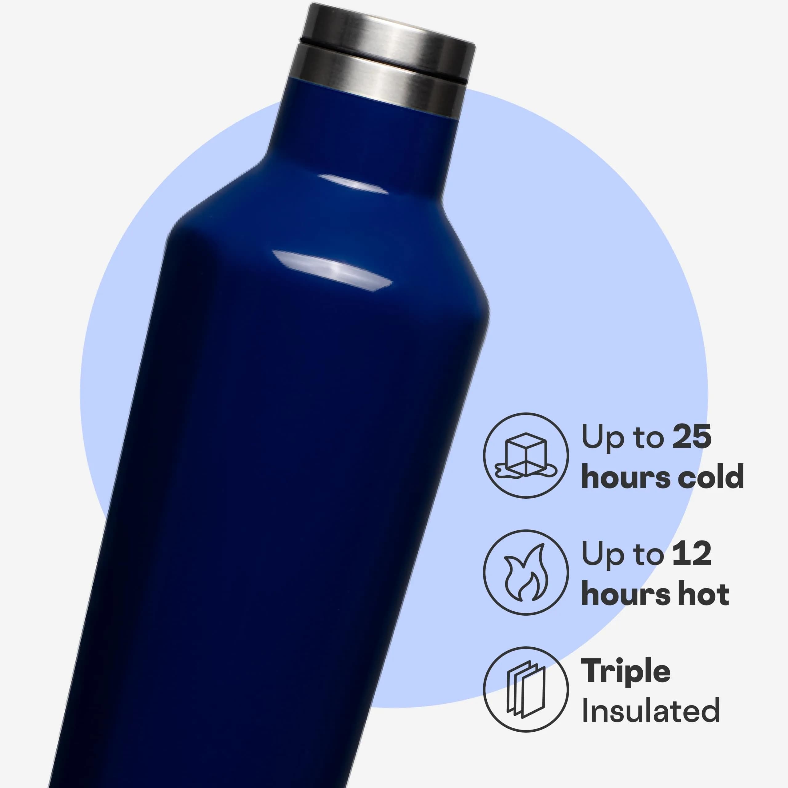 Corkcicle Insulated Canteen, 16 oz (475 ml) | Keeps Cold 25H, Hot 12H - view 3