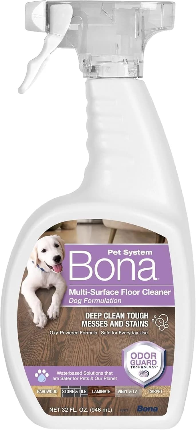 Bona Pet Spray Odor Eliminator for Dogs | 32 Fl Oz Bottle | Oxy-Powered Stain & Odor Removal - main product image