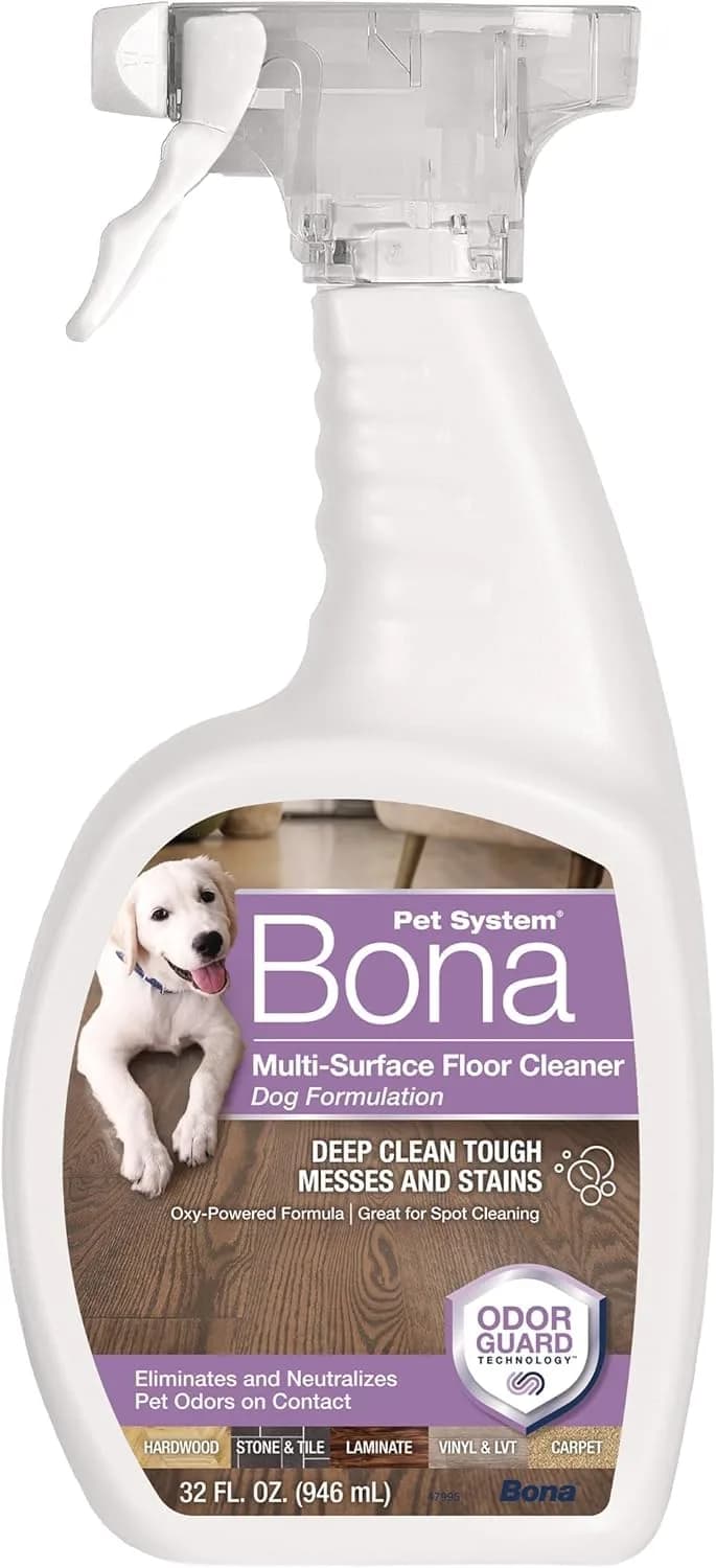 Bona Pet Spray Odor Eliminator for Dogs | 32 Fl Oz Bottle | Oxy-Powered Stain & Odor Removal - view 2