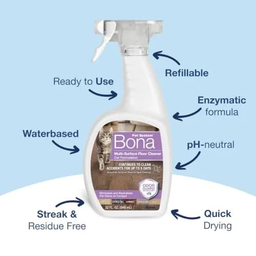 Bona Pet Spray Odor Eliminator Dog Formulation 946ml (32 fl oz) | Oxy Powered Multi-Surface Cleaner thumbnail 2