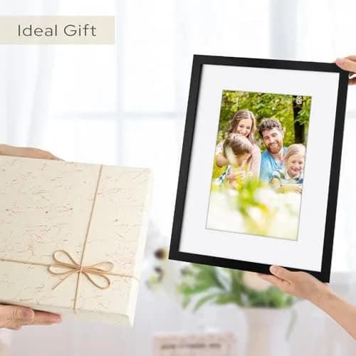 Golden State Art 12x16 Picture Frame, Solid Wood & Real Glass, Black | Classic Wall & Tabletop Decor thumbnail 8