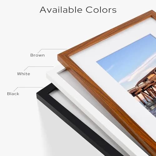 Golden State Art 12x16 Picture Frame, Solid Wood & Real Glass, Black | Classic Wall & Tabletop Decor thumbnail 9