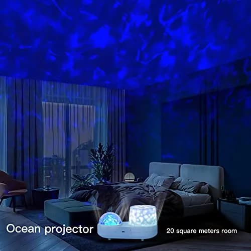 STARS LAMP Ocean Night Light Projector 20.3cm (8 inch) | Creates Relaxing Sea-Like Environment thumbnail 7