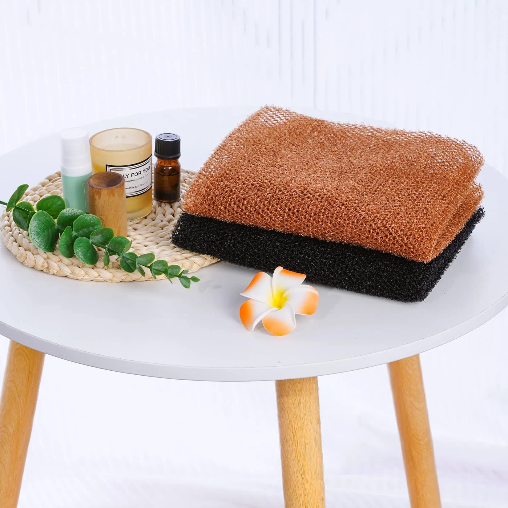 Fengek African Exfoliating Net Body Scrubber 80cm (31.5 Inch) | 2 Pack Multicolor - view 4