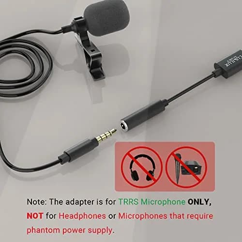 Cubilux UCM-RBK2 Microphone Adapter for Insta 360 ONE R, USB-C to 3.5mm TRRS MIC Converter Connector (1 Unit, Black) thumbnail 4