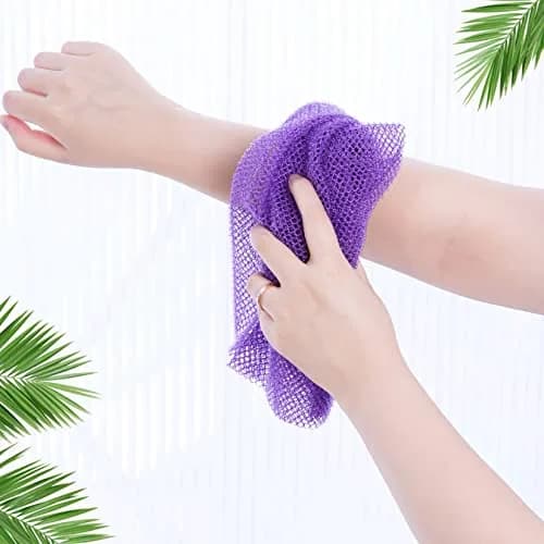 Fengek African Exfoliating Net Body Scrubber 80cm (31.5 Inch) | 2 Pack Multicolor thumbnail 5