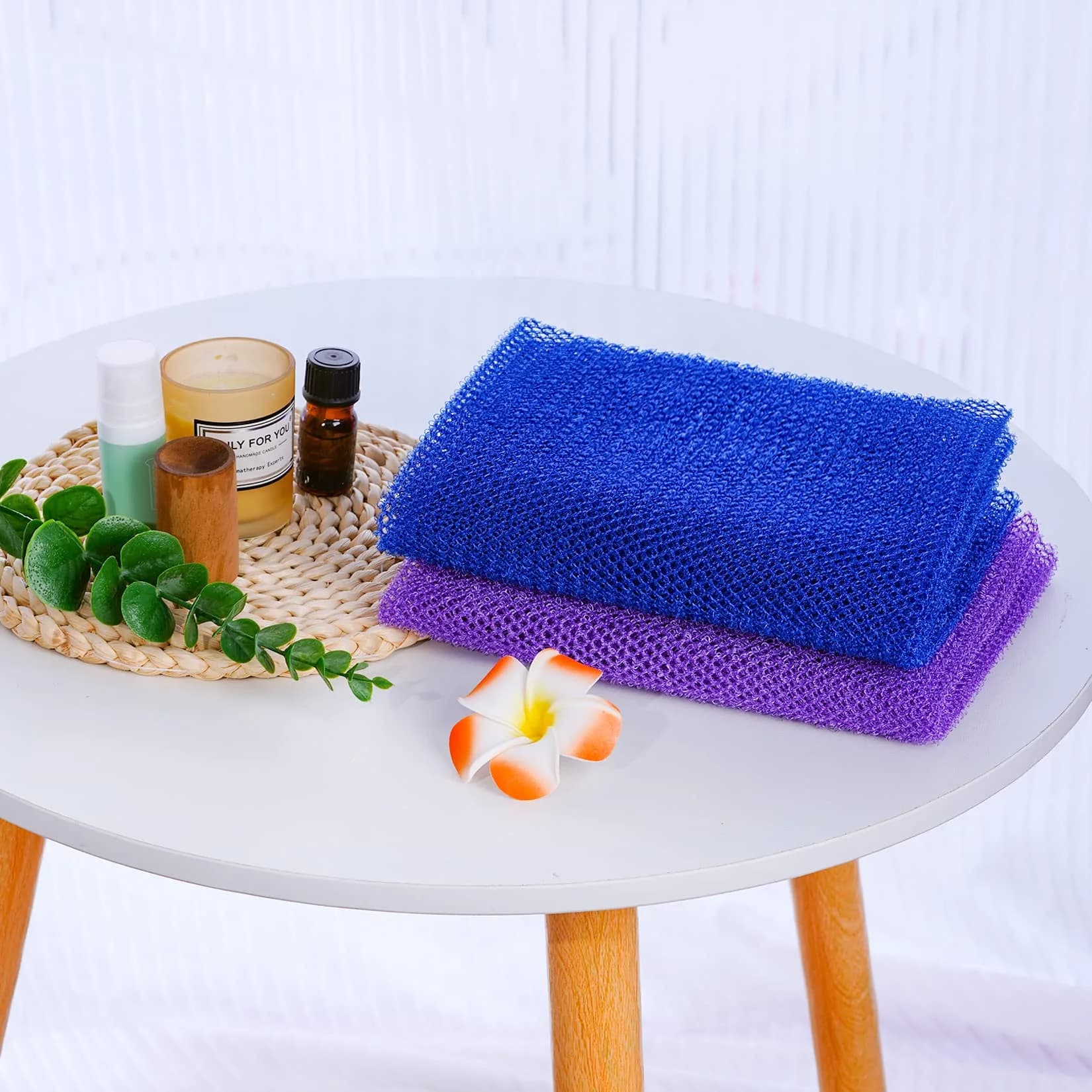 Fengek African Exfoliating Net Body Scrubber 80cm (31.5 Inch) | 2 Pack Multicolor - view 4