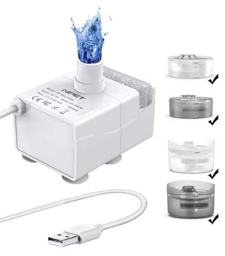 NPET DF10 Dog Water Fountain Replacement Pump | Large Capacity, BPA-Free, Ultra-Quiet, 5L thumbnail 1