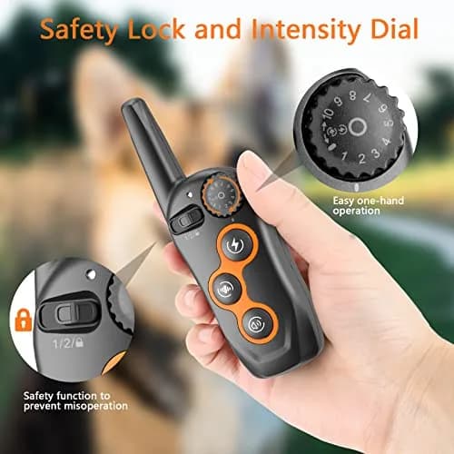 MAISOIE Dog Training Collar with Remote - 1300ft Range, IPX7 Waterproof Receiver, 3 Modes (Beep, Vibration, Static) for Small to Large Dogs thumbnail 4