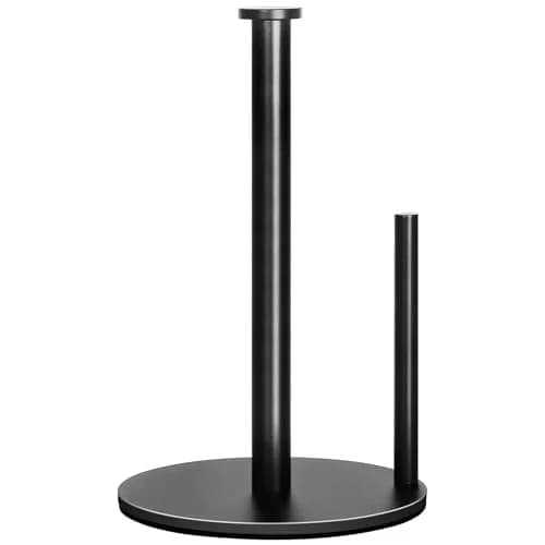 OBODING Matte Black Stainless Steel Paper Towel Holder Stand | Countertop Organization for Standard & Large Rolls thumbnail 1