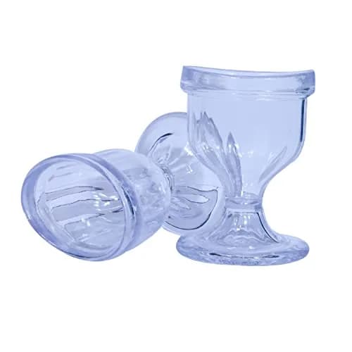 AYUSHYA HEALTH Transparent Eye Wash Cup Set of 2 | Safe, Reusable & Toxin-Free for Eye Cleansing thumbnail 1