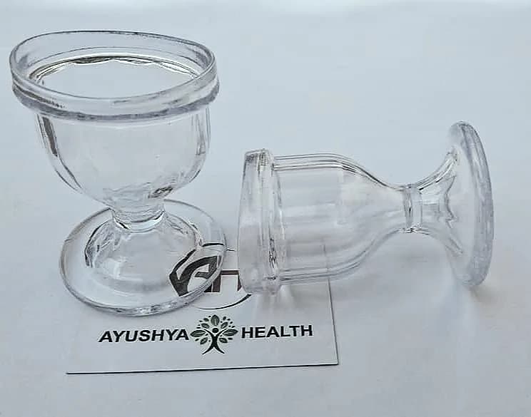 AYUSHYA HEALTH Transparent Eye Wash Cup Set of 2 | Safe, Reusable & Toxin-Free for Eye Cleansing thumbnail 9