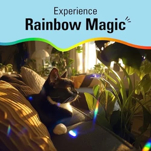 Kikkerland Solar Powered Rainbow Maker Standing Crystal | Creates Rainbow Patterns with Sunlight thumbnail 5