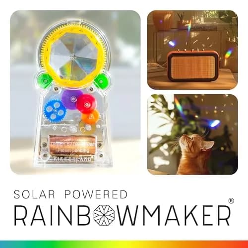 Kikkerland Solar Powered Rainbow Maker Standing Crystal | Creates Rainbow Patterns with Sunlight thumbnail 2