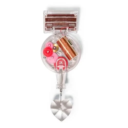 Kikkerland Solar Powered Heart Rainbow Maker 20.6cm (8.1in) | Creates Rainbows with Sunlight thumbnail 1