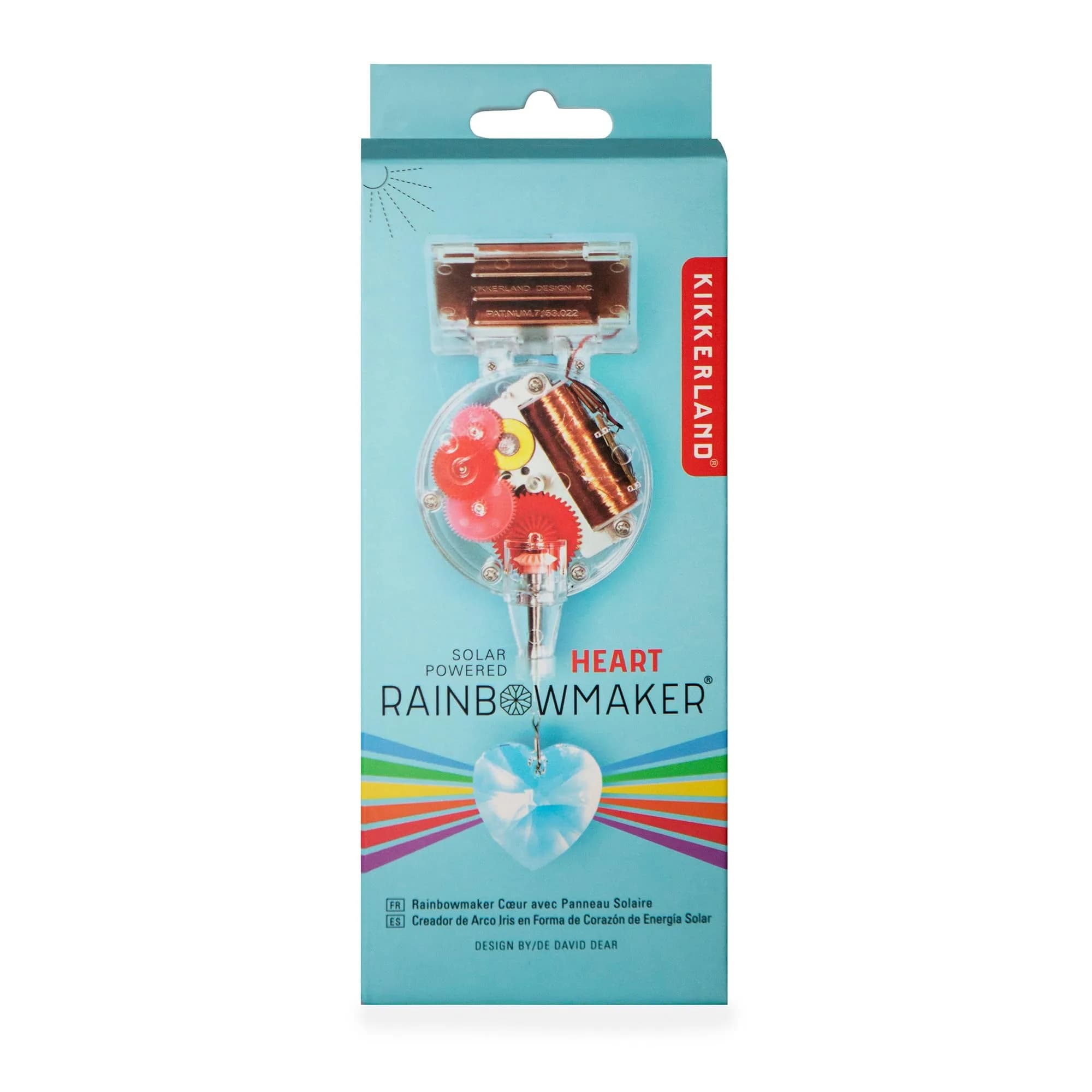 Kikkerland Solar Powered Heart Rainbow Maker 20.6cm (8.1in) | Creates Rainbows with Sunlight - view 8