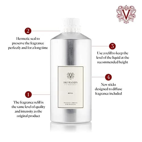 Dr. Vranjes Rosso Nobile 2500 ml Refill + Black Sticks Bundle | Luxury Italian Home Fragrance thumbnail 2