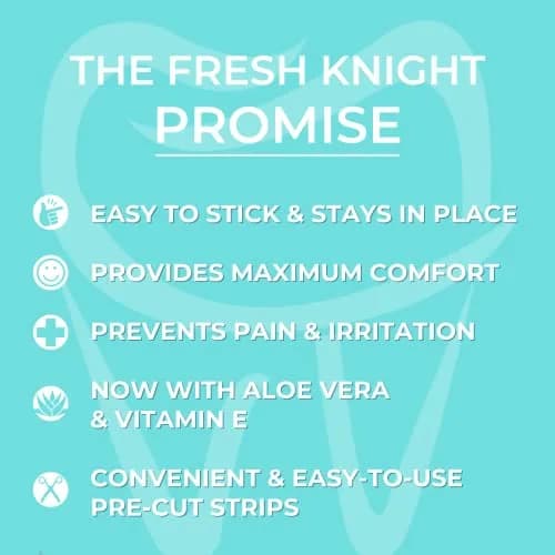 Fresh Knight Braces Wax Aloe Green 50 Strips (10 Cases) | Orthodontic Comfort Wax thumbnail 4