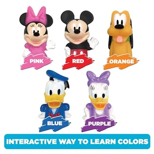 Disney Mickey Mouse & Friends 10 Piece Finger Puppet Set | Waterproof Educational Play Toys for Kids thumbnail 4