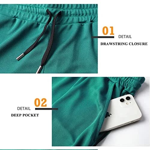 Surenow Mens Running Gym Shorts 3 Inch Athletic Workout Shorts with Pockets | Lightweight, Breathable & Quick Dry thumbnail 6