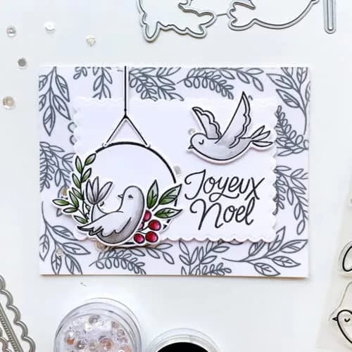 hinana Rectangle Frame Metal Die Cuts Set 13.8x10.5cm (5.43x4.13in) | Scallops Stitched Nesting Tag Background Cutting Dies for DIY Scrapbooking Album Decorative Embossing Paper Card Making thumbnail 6