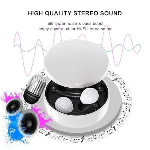 Xmenha Mini Invisible Wireless Earbuds Bluetooth 5.0 | Discreet Sleep Earbuds for Small Ears thumbnail 4