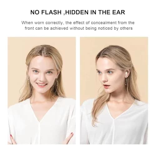 Xmenha Mini Invisible Wireless Earbuds Bluetooth 5.0 | Discreet Sleep Earbuds for Small Ears thumbnail 3