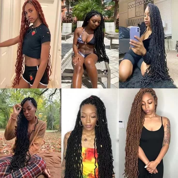 Datuoda 36 Inch Soft Locs 6 Packs | Trendy Faux Locs for Black Women (36 Inch, 6 Packs) thumbnail 8