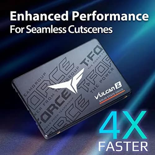 TEAMGROUP T-Force Vulcan Z 2TB SSD | 550/500 MB/s R/W Speed, SATA III, 3D NAND (45g) thumbnail 4