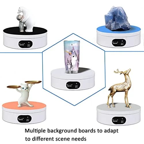 YVV Electric Rotating Display Stand 16cm (6.3in) | Mute 360° Automatic Turntable for Product Photography & Crafts thumbnail 2