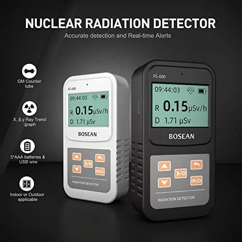 MOESAPU FS-600 Nuclear Radiation Detector Geiger Counter with Click Sound | 145g (5.1 oz) thumbnail 2