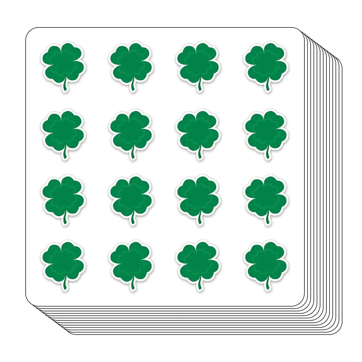 GUVSPTI Four-Leaf Clover Planner Stickers 0.5in | Scrapbooking Kids DIY Calendar Crafting 208-Pack