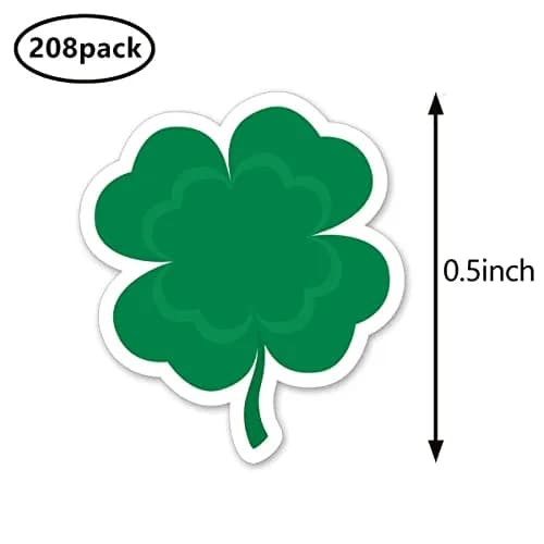 GUVSPTI Four-Leaf Clover Planner Stickers 0.5in | Scrapbooking Kids DIY Calendar Crafting 208-Pack thumbnail 2