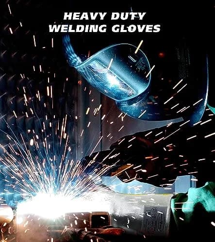 SpecxArmor Graywolf Heat Resistant Welding Glove Large | Fireproof, Kevlar & Leather | 1472°F thumbnail 4
