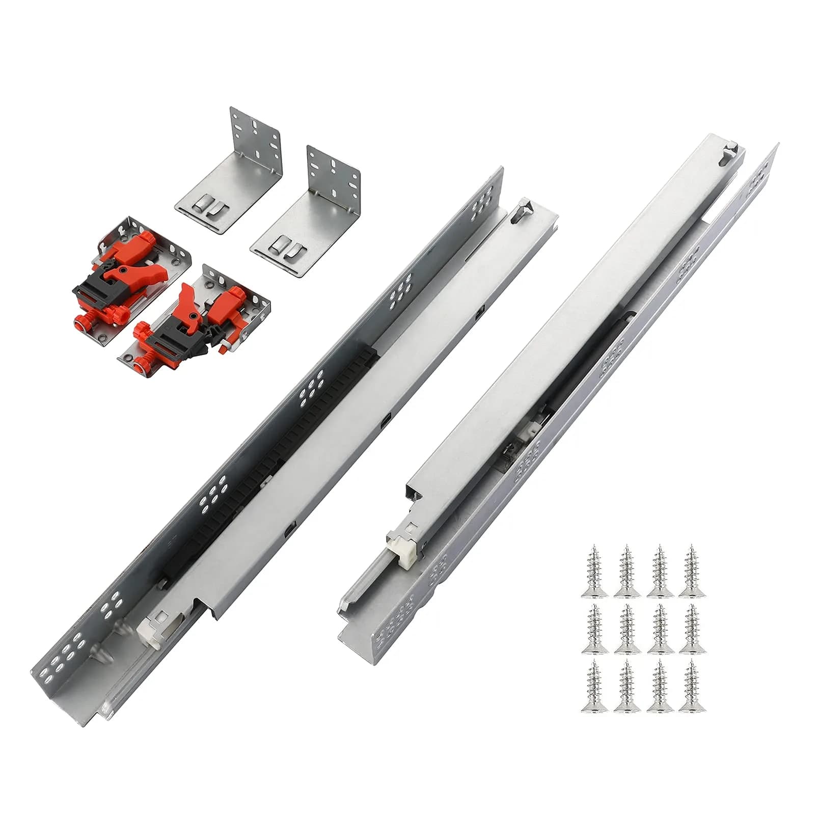 Betesy Hardware 6 Pairs 15 Inch Undermount Soft Close Drawer Slides | Heavy Duty, Silent Operation — 15inch