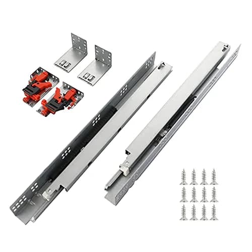 Betesy Hardware 6 Pairs 15 Inch Undermount Soft Close Drawer Slides | Heavy Duty, Silent Operation thumbnail 1