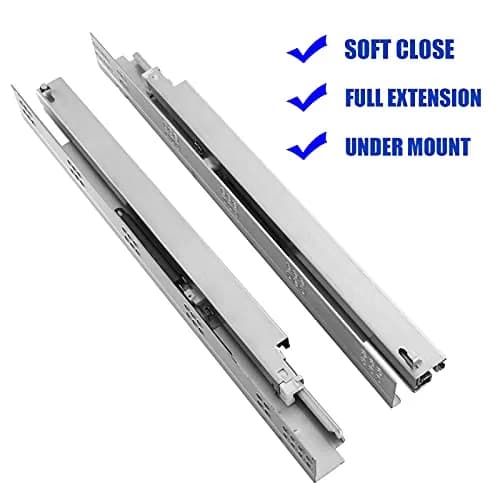 Betesy Hardware 6 Pairs 15 Inch Undermount Soft Close Drawer Slides | Heavy Duty, Silent Operation thumbnail 2