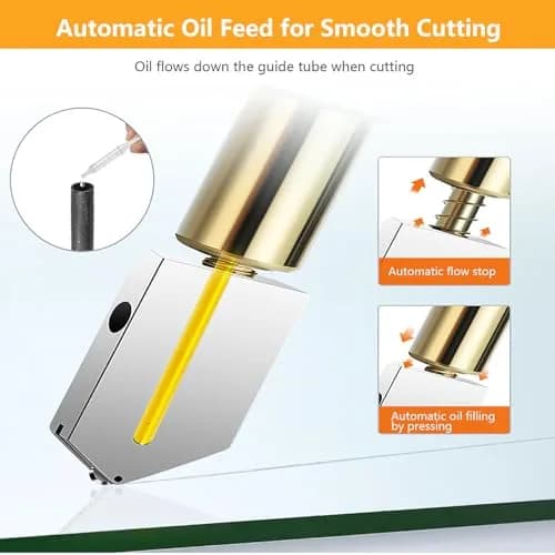 TAMUFU Glass Cutter Tool with Automatic Oil Feed, 2-20mm Cutting Range | 3 Carbide Tips & Ergonomic Handle thumbnail 4