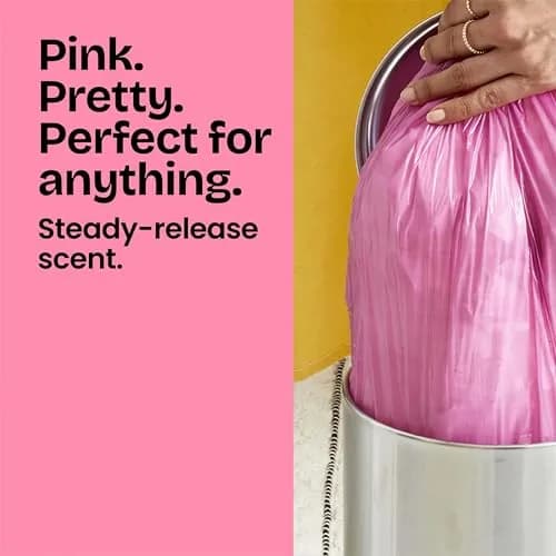 Glad 4 Gallon Trash Bags with Febreze Cherry Blossom Scent | 34 Count Drawstring Bags thumbnail 2