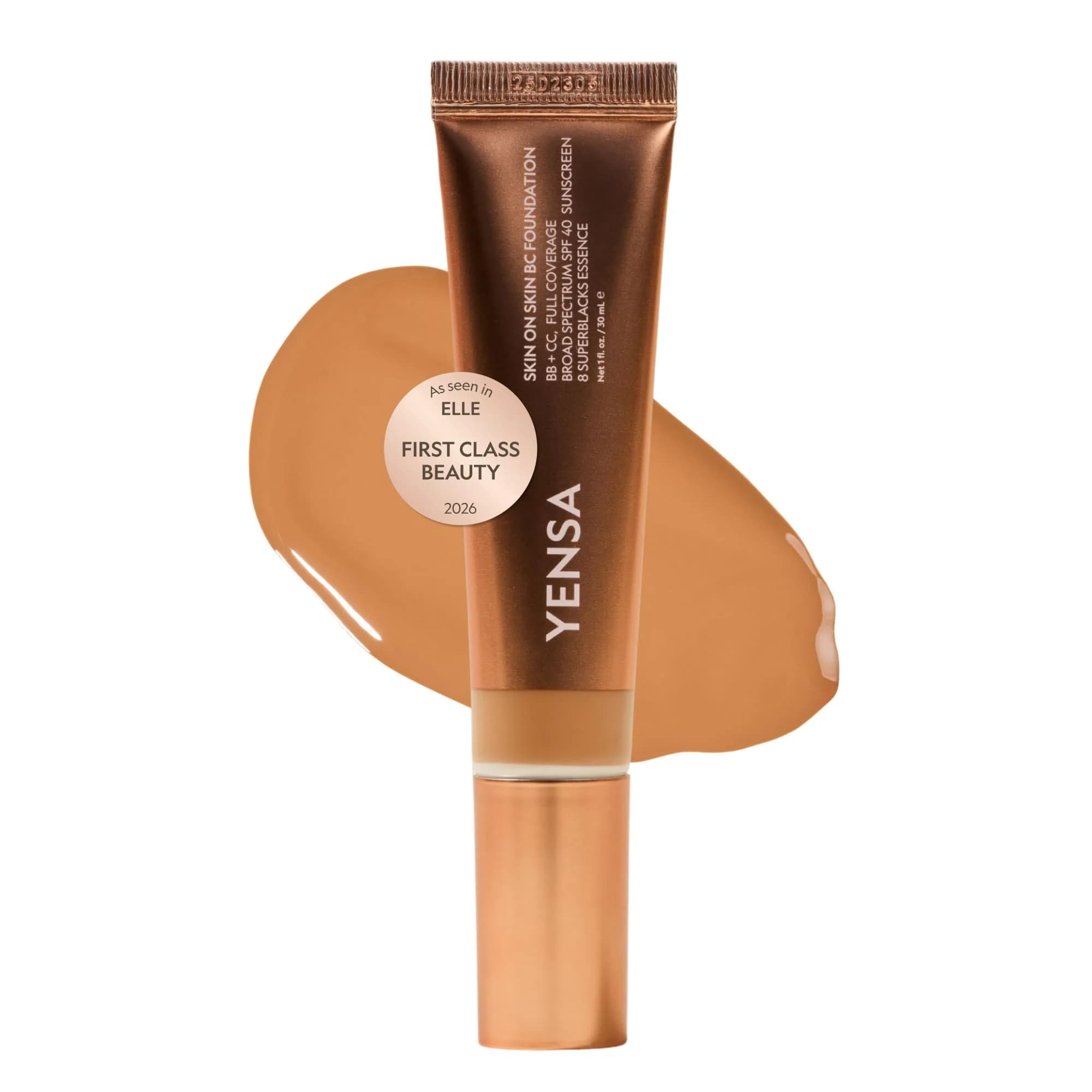 YENSA BC Foundation Full Coverage SPF 40 1 oz | Hydrating Korean Skin Care Makeup