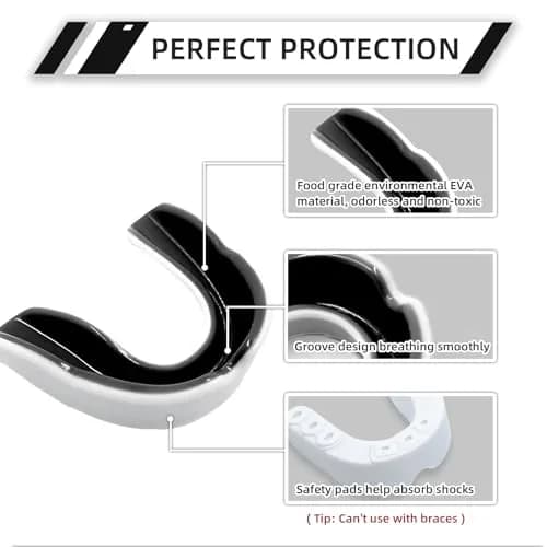 LPONJAR Moldable Sports Mouth Guard for Toddler Kids Youth 5 Pack Small (Under 7 Years Old) | Professional Dental Protection thumbnail 2