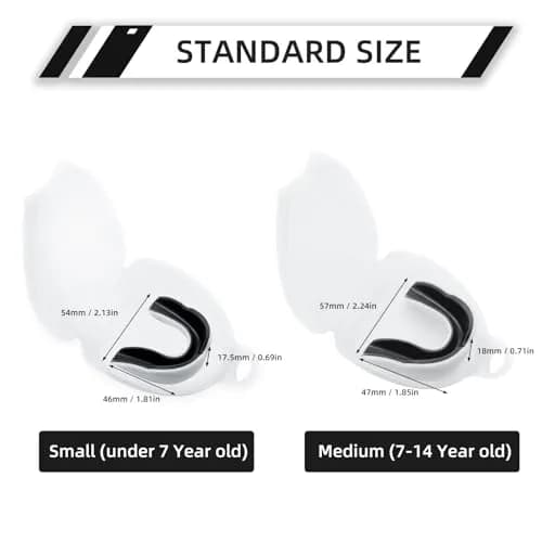 LPONJAR Moldable Sports Mouth Guard for Toddler Kids Youth 5 Pack Small (Under 7 Years Old) | Professional Dental Protection thumbnail 3