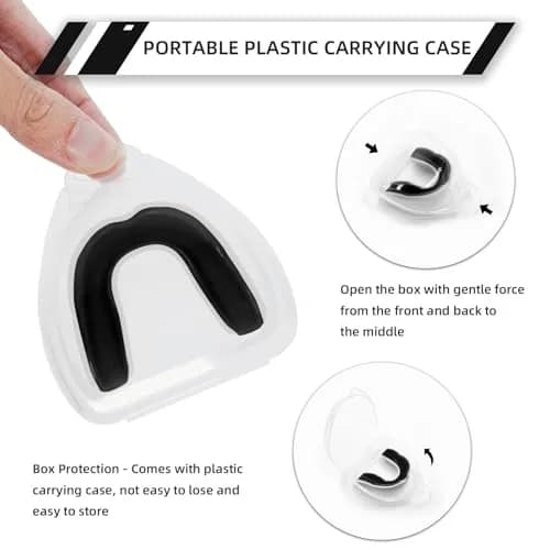 LPONJAR Moldable Sports Mouth Guard for Toddler Kids Youth, 5 Pack Medium (7-14 Year old) | Boil-and-Bite Fit for Football, Basketball, Boxing thumbnail 5