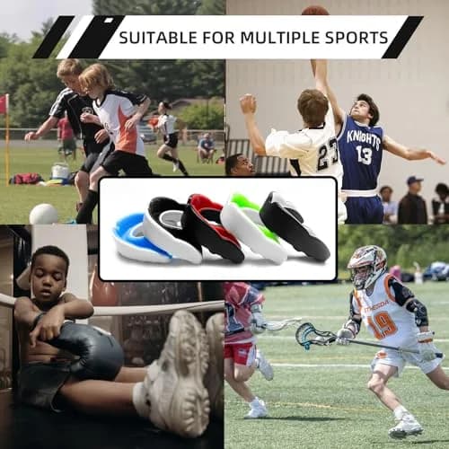 LPONJAR Moldable Sports Mouth Guard for Toddler Kids Youth, 5 Pack Medium (7-14 Year old) | Boil-and-Bite Fit for Football, Basketball, Boxing thumbnail 7