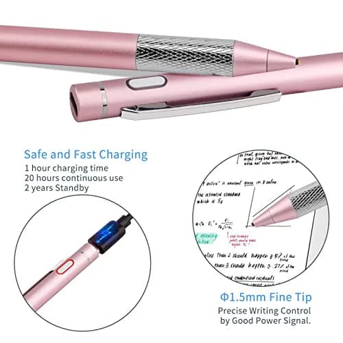 Minilabo Stylus for Lenovo Chromebook Duet 3/5/11 Pen, Pink | Precise Active Stylus with Fine Tip thumbnail 4