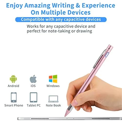 Minilabo Stylus for Lenovo Chromebook Duet 3/5/11 Pen, Pink | Precise Active Stylus with Fine Tip thumbnail 3