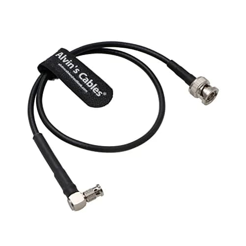 Alvin's Cables Micro-BNC Right-Angle to BNC Male 6G HD SDI Coaxial Cable 50cm (19 inches) | High-Speed Data Transfer thumbnail 1