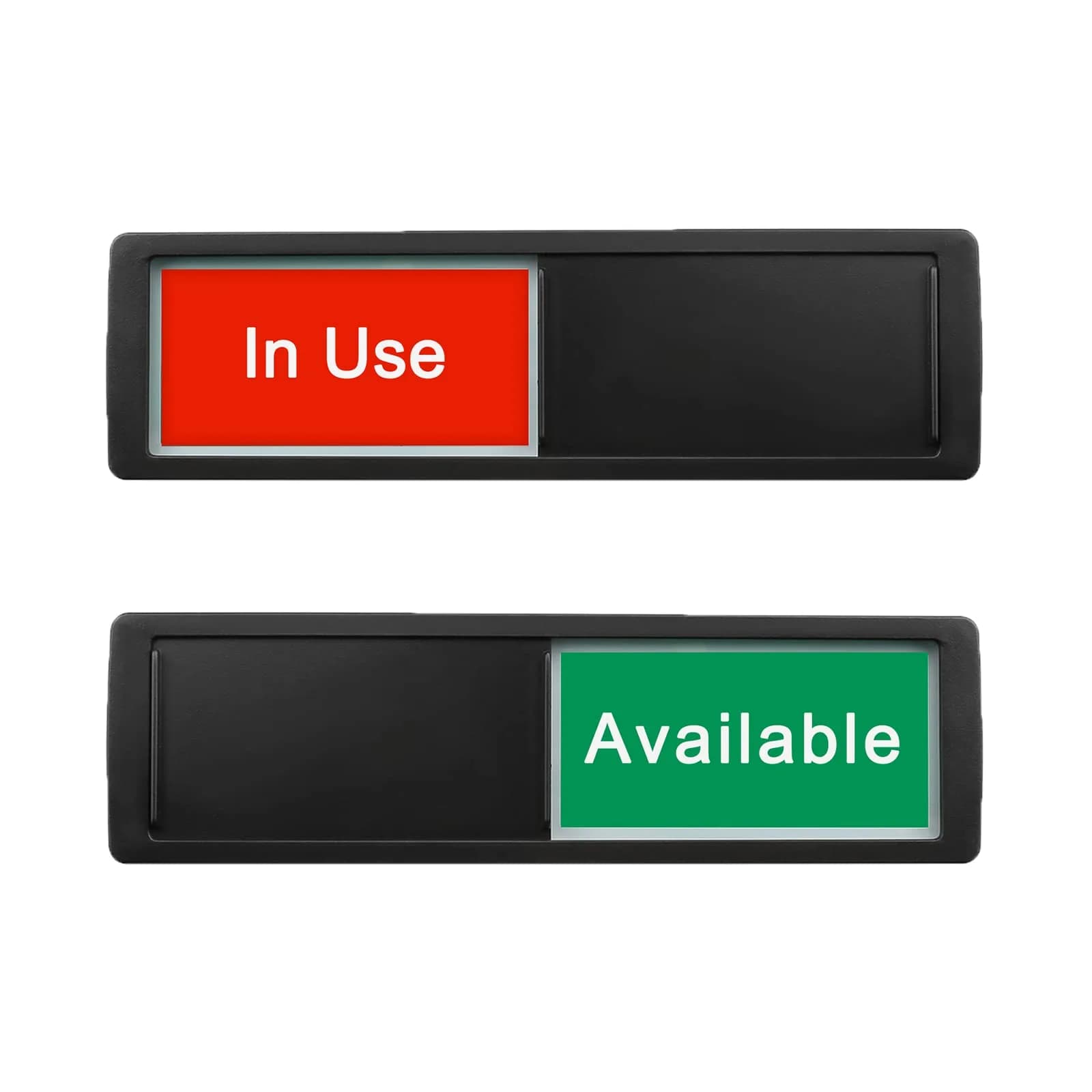 LoYinLo In Use Available Slider Sign - Black, 18cm x 5cm Privacy Indicator for Offices & Homes - main product image