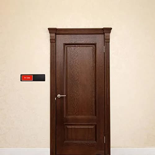 LoYinLo In Use or Available Sign, 7" x 2" Black | Magnetic Slider Door Indicator for Home & Office thumbnail 5